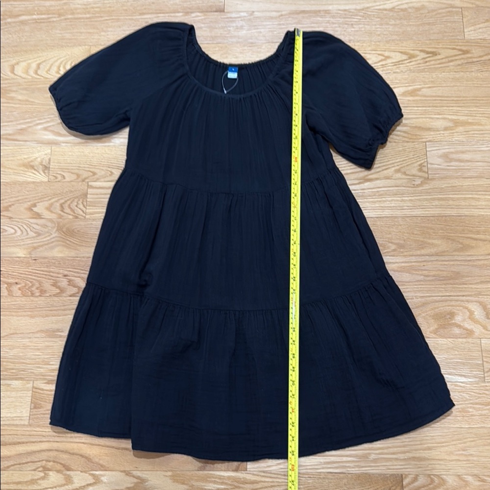 Elegant Black Puff Sleeve Dress